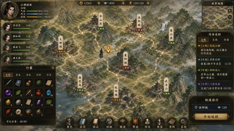 金庸群侠传5爱与死仙狐MOD六周年 操作界面 演示图 2